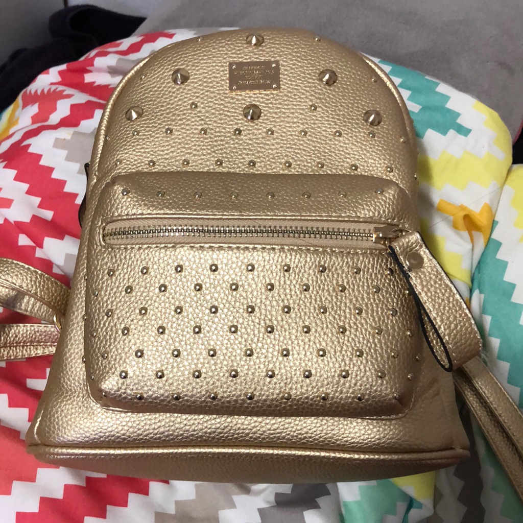 Gold Mini Backpack